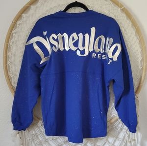 Disneyland Spirit Jersey Wishes Come True sparkle silver cobalt Blue Size S